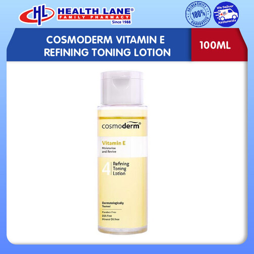 COSMODERM VITAMIN E REFINING TONING LOSYEN (100ML)